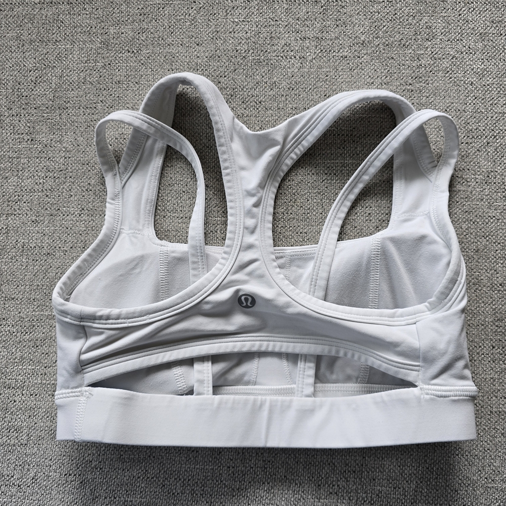 lululemon athletica White Racerback Sports Bra